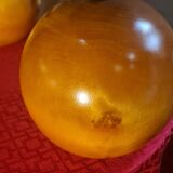 pair of solid wood big balls lamps 35x20 4kg very good condition