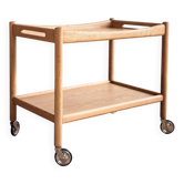 Chariot de bar Wegner en chêne pour Andreas Tuck