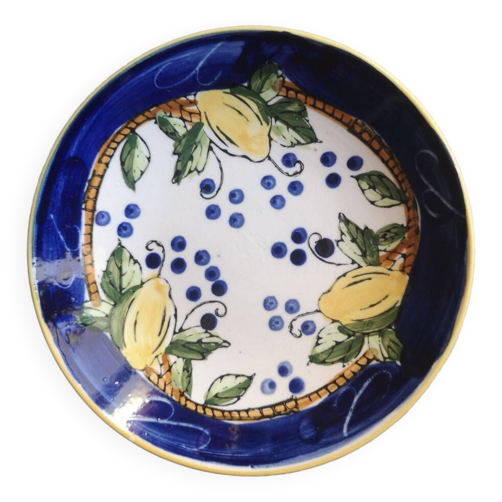 Dish / Soap holder in Italian enameled ceramic - 1950s/1960s