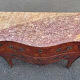 Louis XV chest of drawers in rosewood