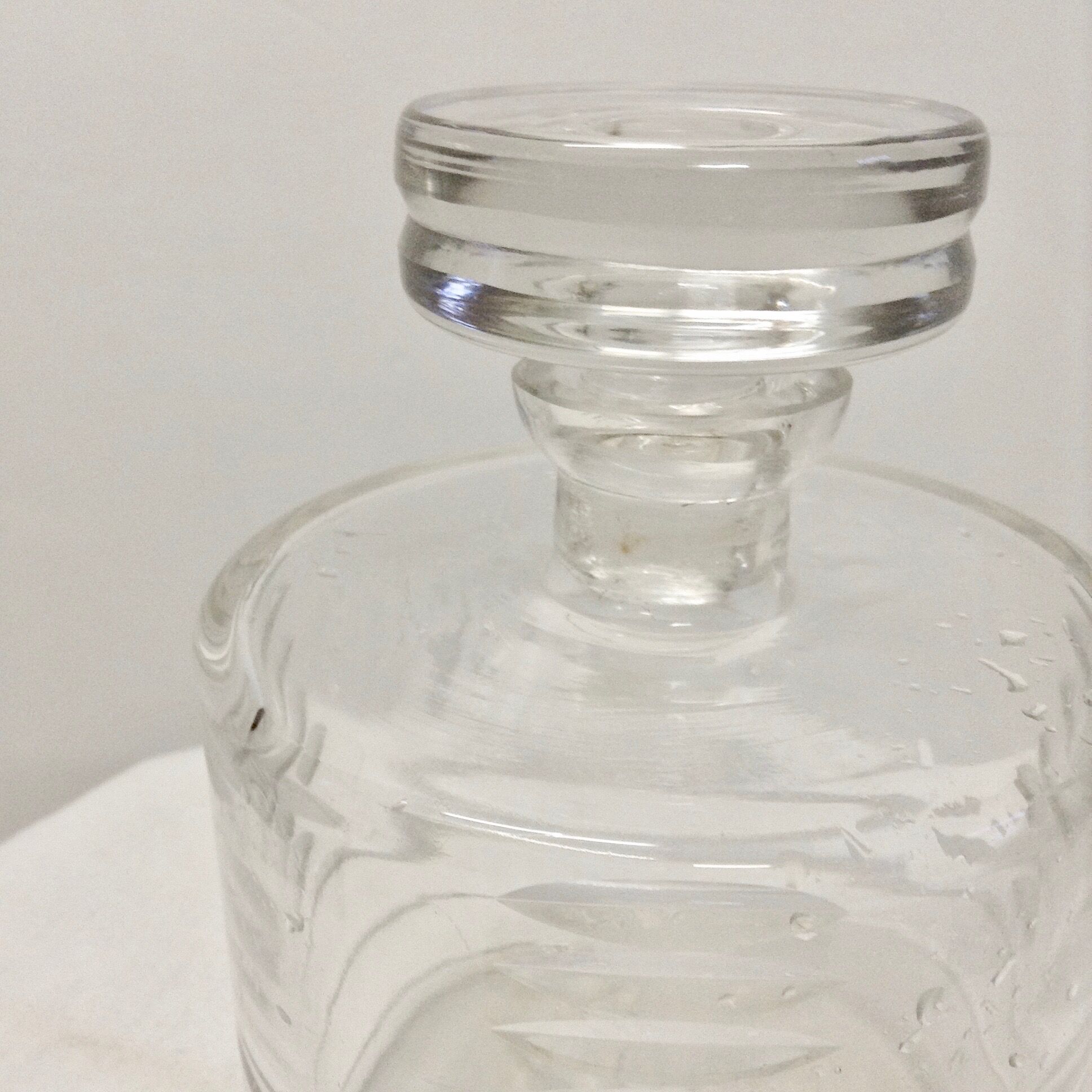 Crystal whiskey decanter