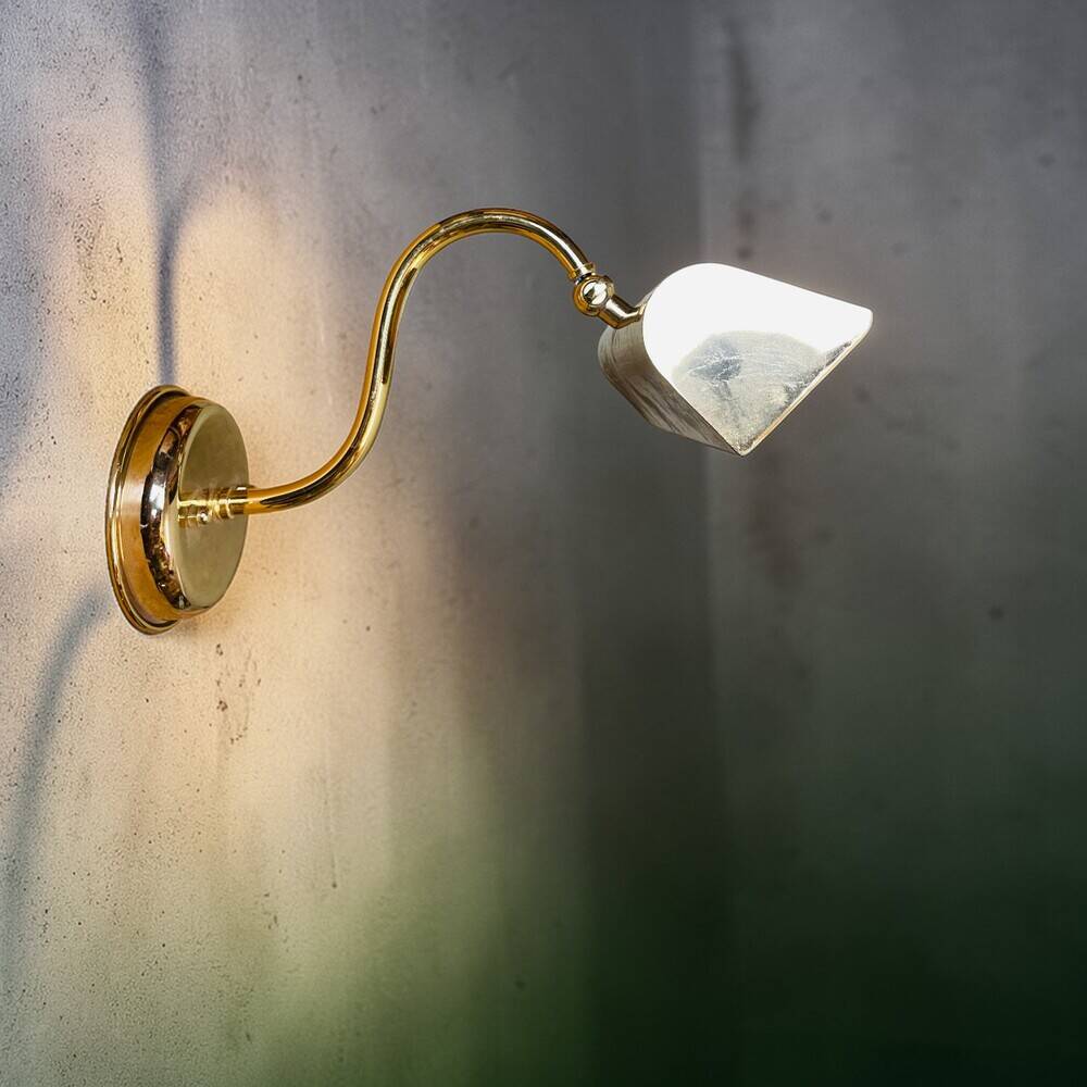 Industrial brass adjustable  wall picture light