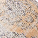 5x9 Peach Orange Handmade Wool Vintage Rug, 172x277Cm SK 240635