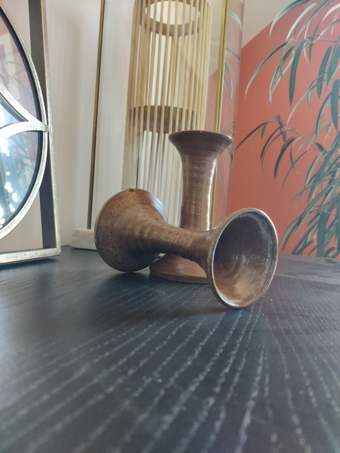 Pair of candle holders