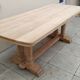 Grande table ancienne ferme monastère sablé vintage chêne massif
