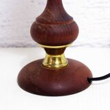 Vintage teak table lamp