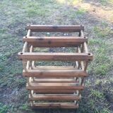 Storage of bottles wooden