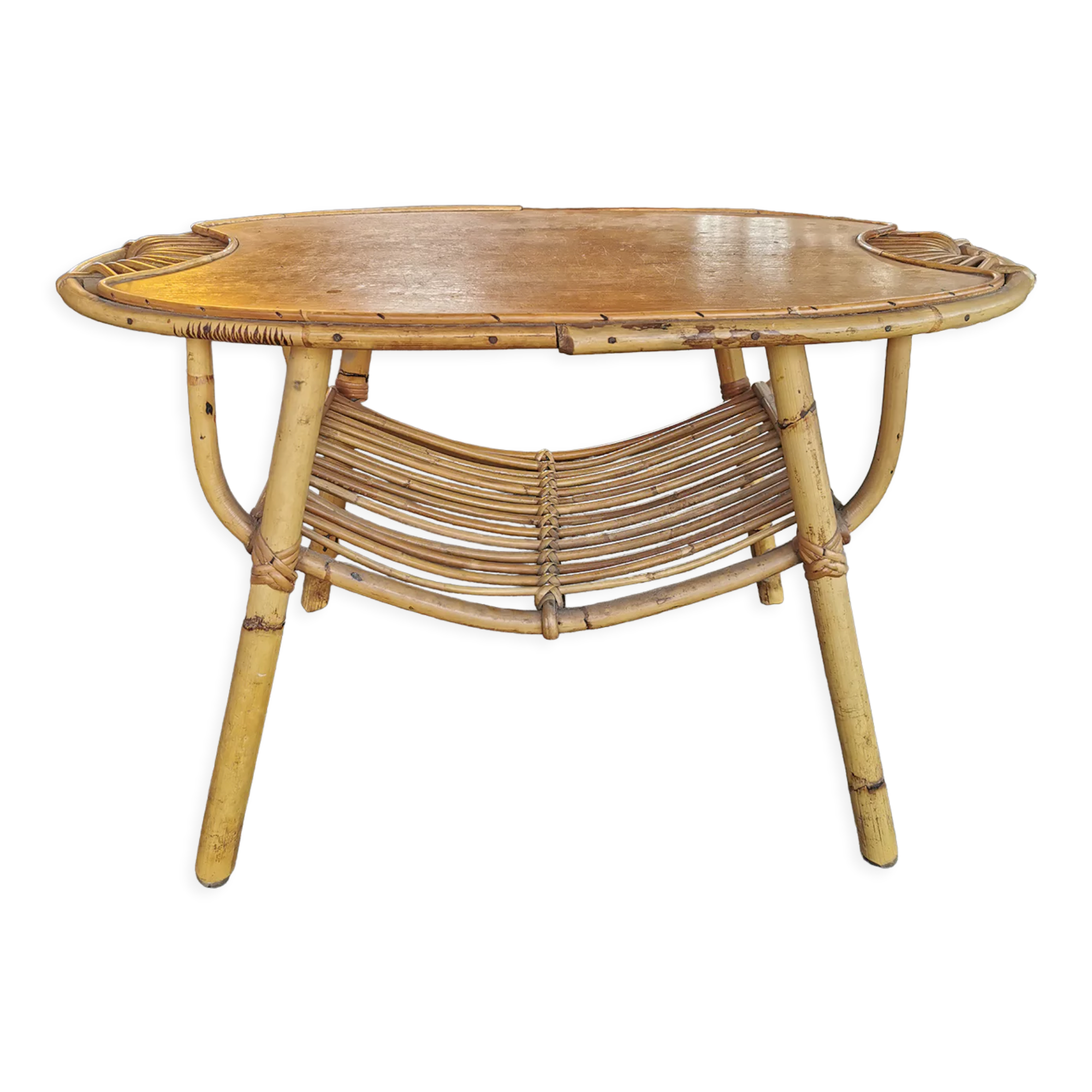 Rattan coffee table