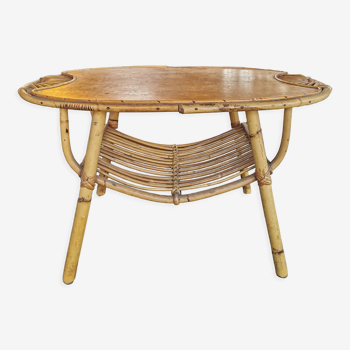 Rattan coffee table