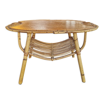 Rattan coffee table