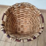 Chestnut basket wicker and rattan