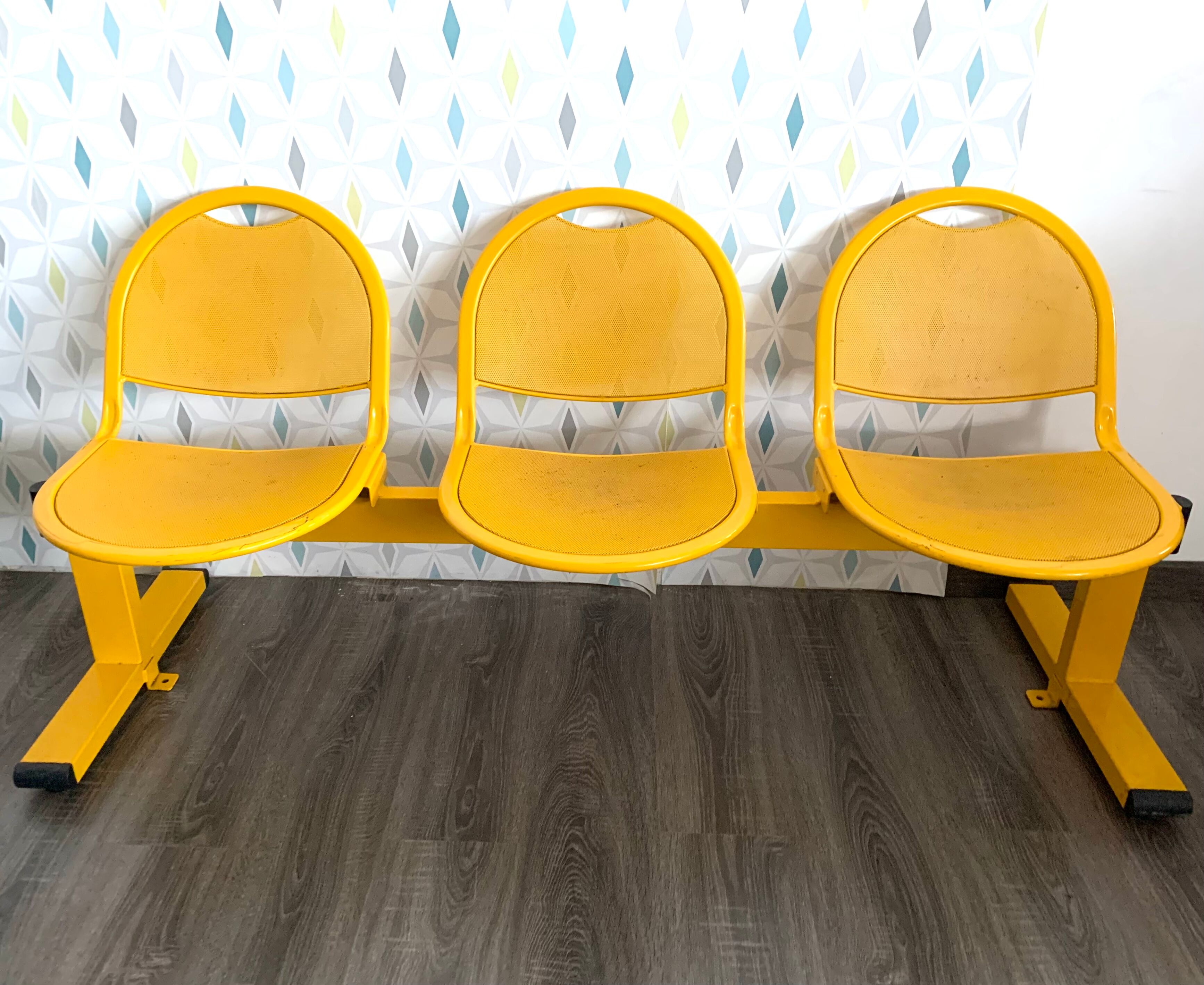 Banc salle d’attente vintage