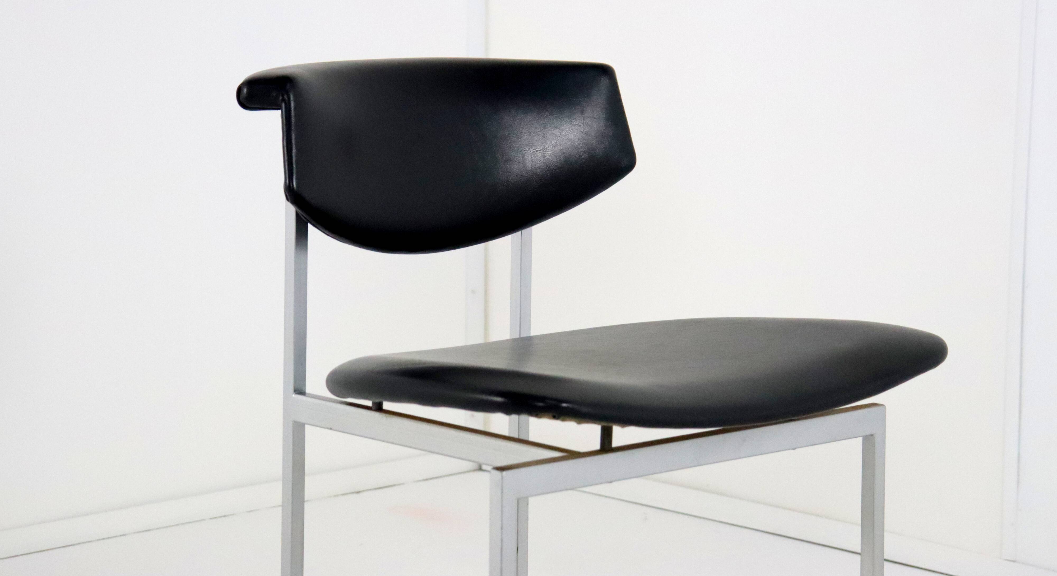 Set of 6 vintage Rudolf Wolf Meander Alpha 'Doorn' chairs