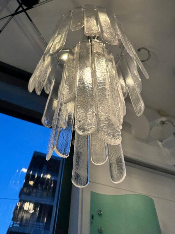 Murano Glass Waterfall Chandelier by Carlo Nason for Mazzega, 1970s