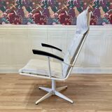 Pair of metal and Bakelite armchairs, 1960s design.