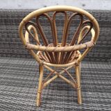 Vintage 70's rattan children's chair