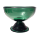 Hand Blown Green Glass Centerpiece / Bowl, Made in Empoli, Italy
