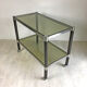 Vintage service 70 in wood, metal and glass