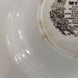 8 blue & white soup plates Broadhurst, Lunéville, Myott and Royal Sphinx Regout Maestricht