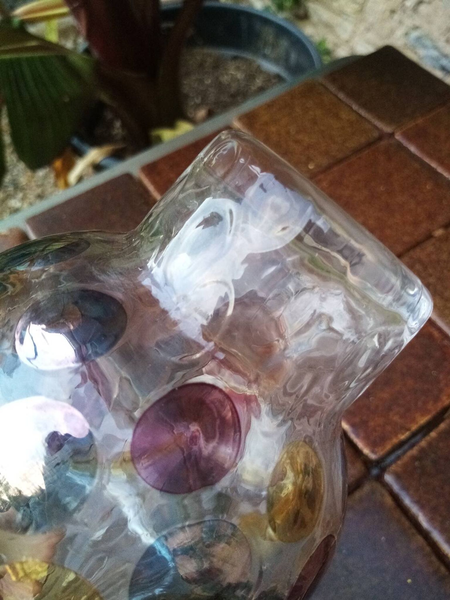 Bohemian crystal vase Czechoslovakia