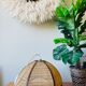 Large Vintage Rotin hanging