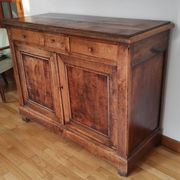 Parisian buffet 2 doors 3 drawers bahut rustic fir 19th century