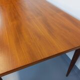 Vintage Scandinavian style rectangular dining table from the 50s 60s in teak with extensions