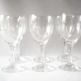 Set of 6 chiseled glasses