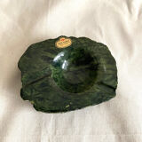 Green alabaster ashtray