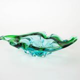 Platter, Murano glass, Italian design, 1960s, made in Italy