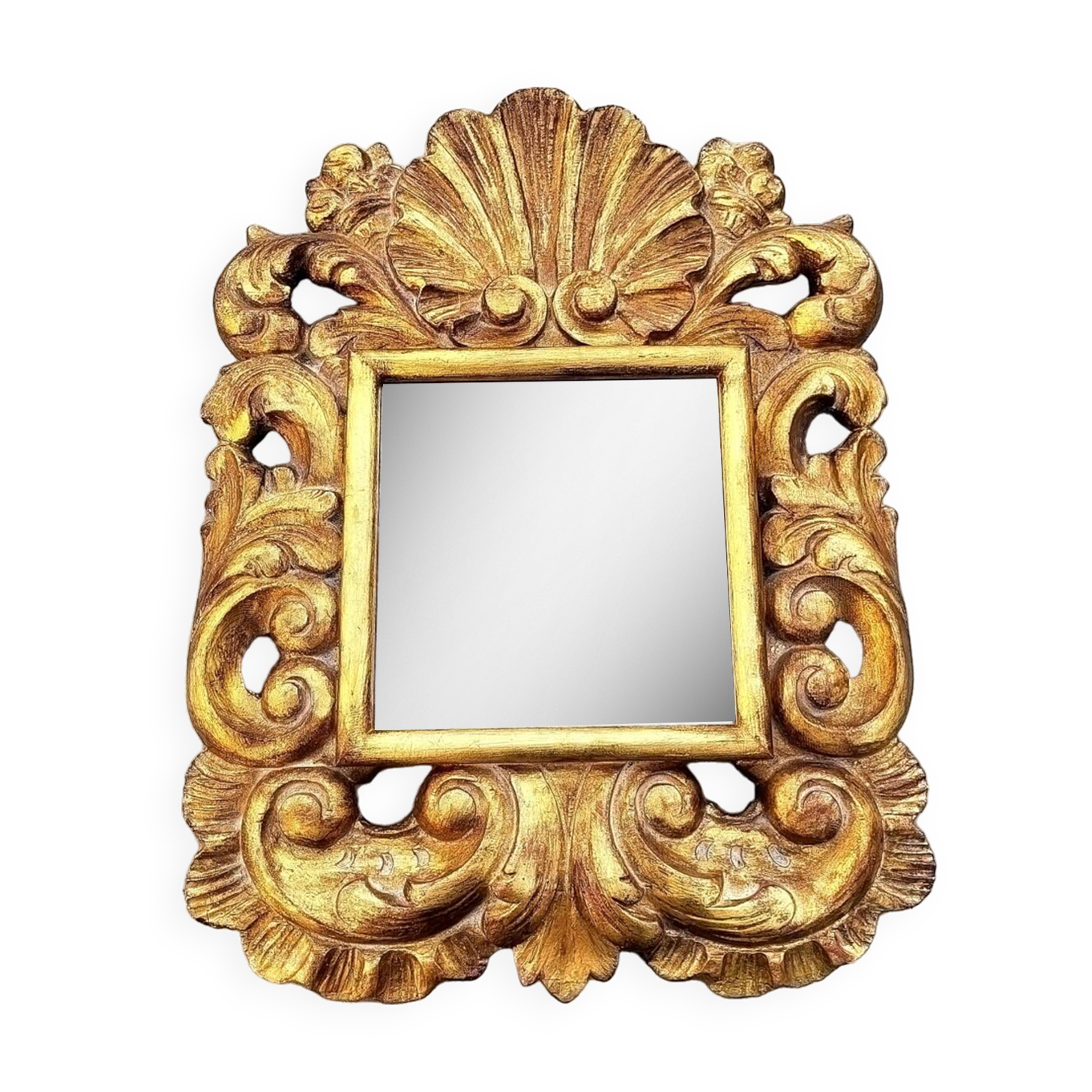 Golden cornucopia mirror