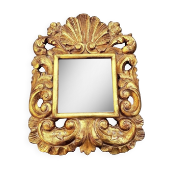 Golden cornucopia mirror