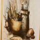 Swedish mid-century oil on canvas "Still Life Composition"