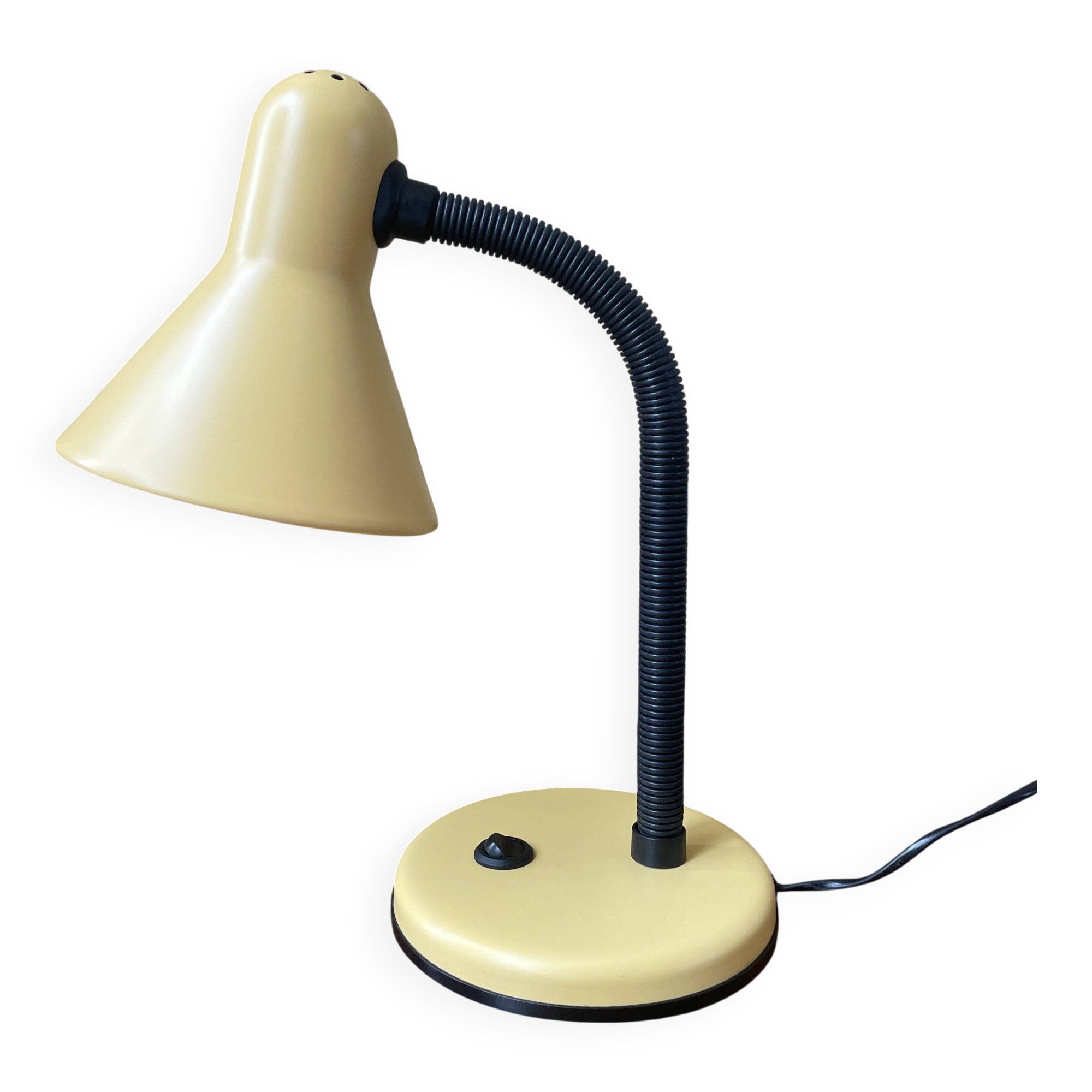 Lampe de bureau jaune - années 80