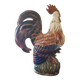 Large XXL cracked ceramic rooster 62 cm.