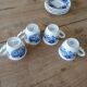 4 antique cups and saucers