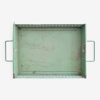 Green metal workshop drawer - tray