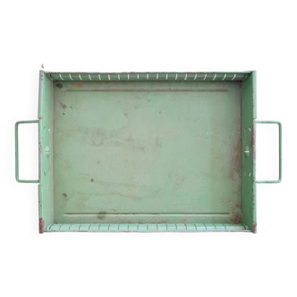 Green metal workshop drawer - tray