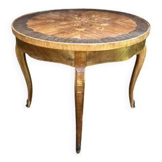 19th century inlaid coffee table