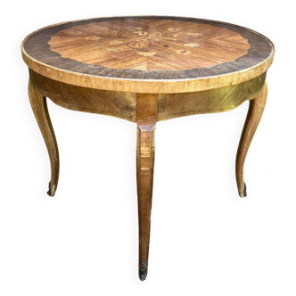 Table basse marquetée XIXème