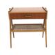 Scandinavian teak and oak bedside table, Sweden, 1960