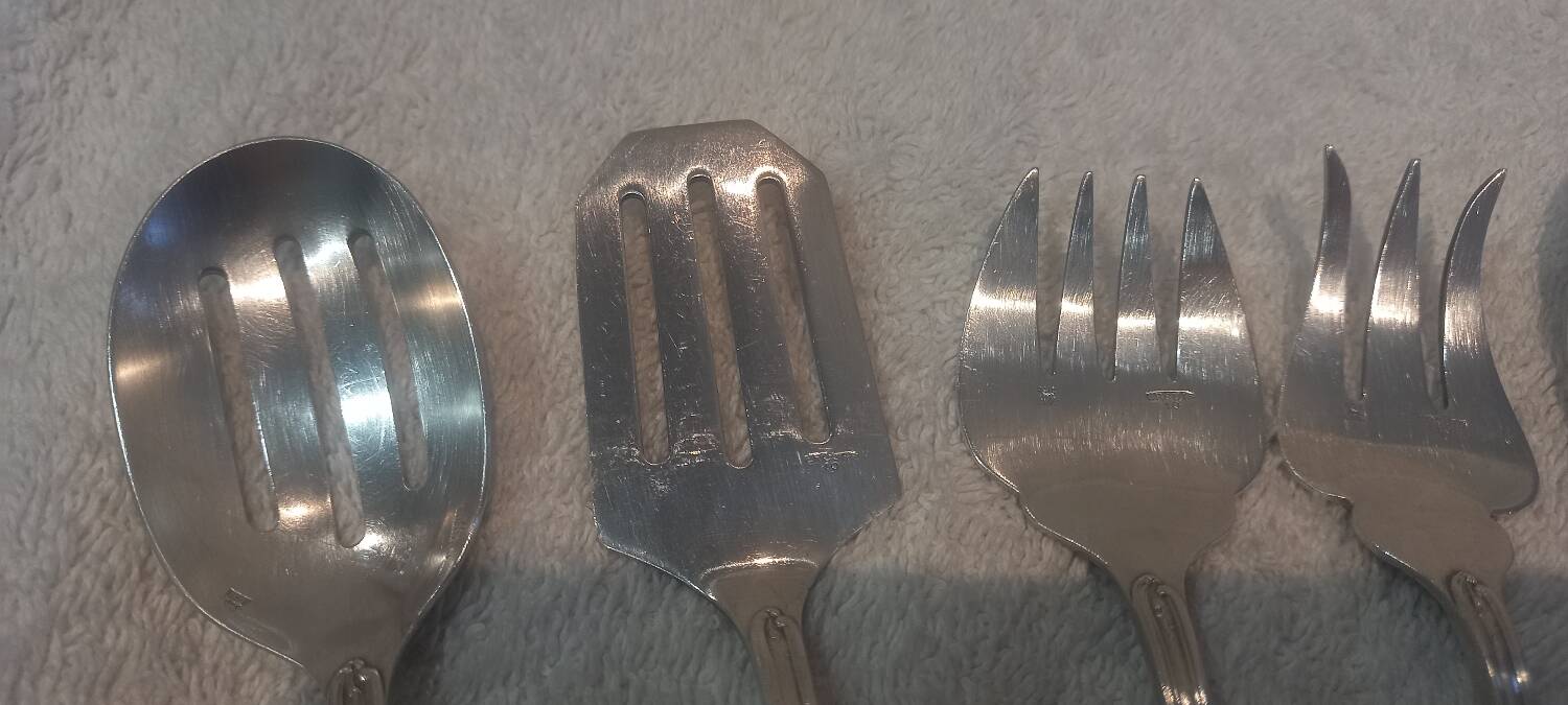 5p hors d'oeuvre service, silver plated metal, goldsmith Ercuis LXV 29