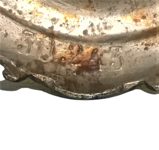 Electrified kerosene lamp art-deco- regulated silver and tinted glass with its original lampshade