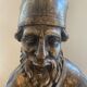 Bust of bishop in reliquary in silver wood xviith