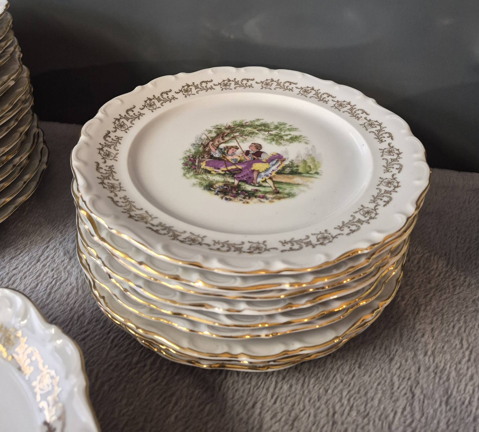 Service de vaisselle Fragonard porcelaine de Bavière Années 50/60