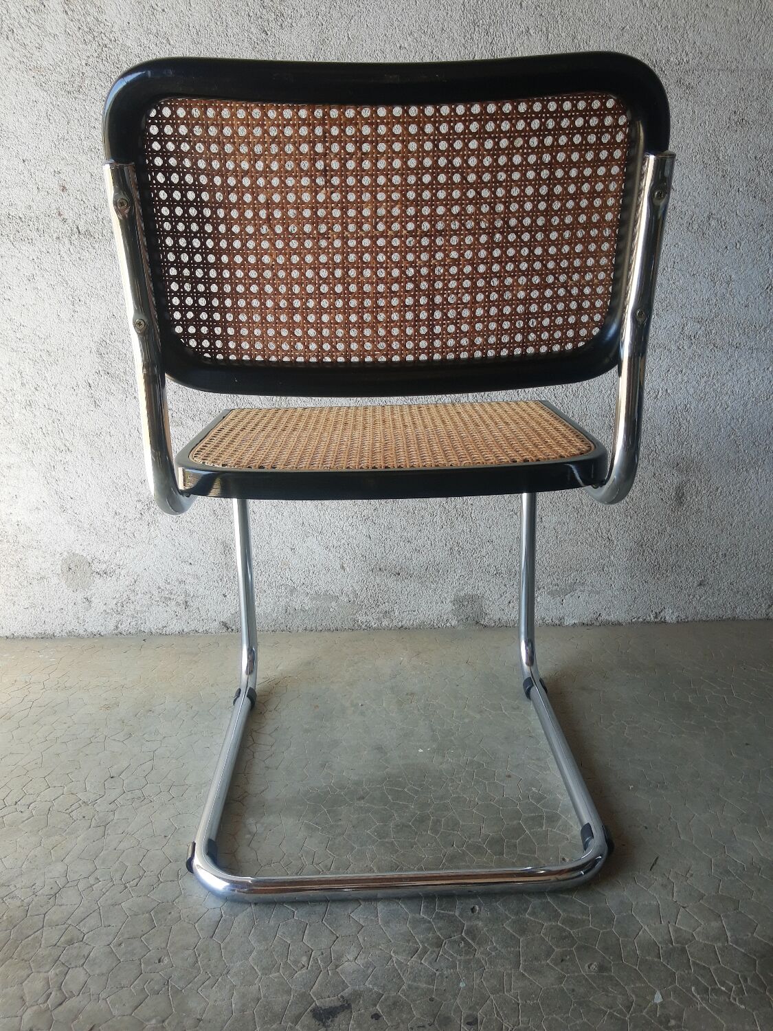 Set of 4 vintage Cesca B32 Marcel Breuer chairs