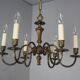 Vintage six-arm chandelier, 1970's.