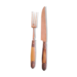 Ménagère en os et métal argenté