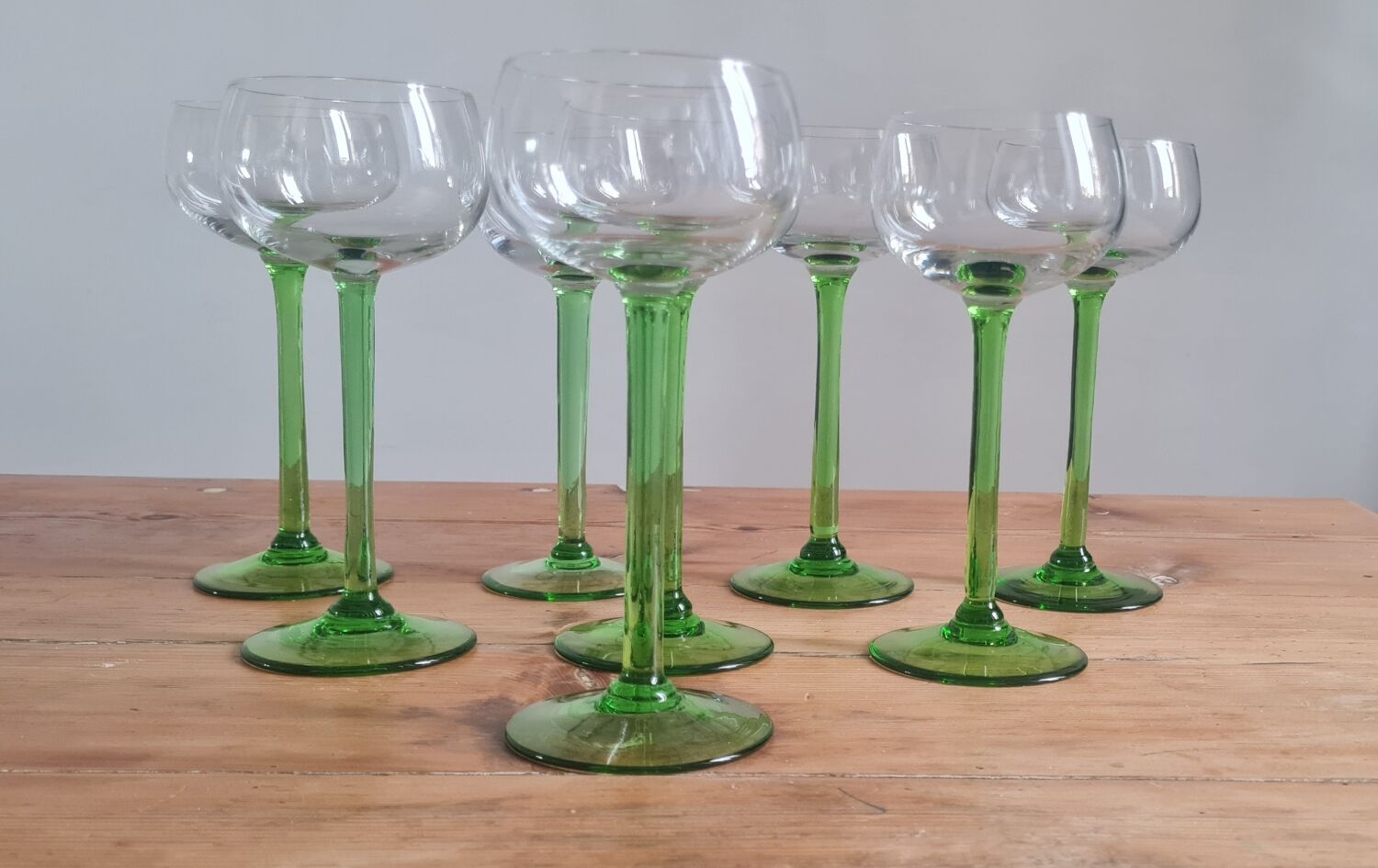 Set of 8 Alsace wine glasses
