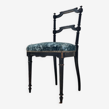 Napoleon III velvet chair